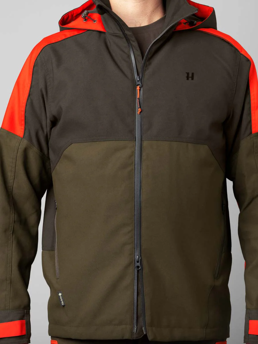 HARKILA Pro Hunter Dog Keeper GTX Jacket - Mens - Willow green & Orange - Image 7