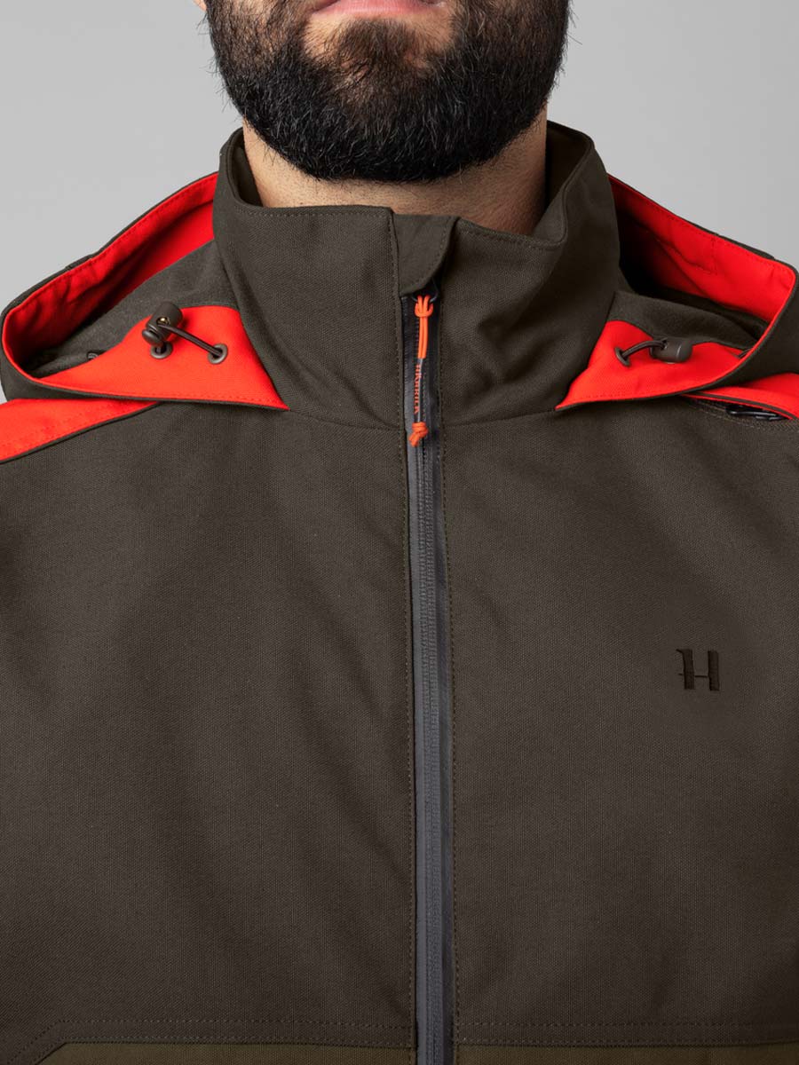 HARKILA Pro Hunter Dog Keeper GTX Jacket - Mens - Willow green & Orange - Image 8