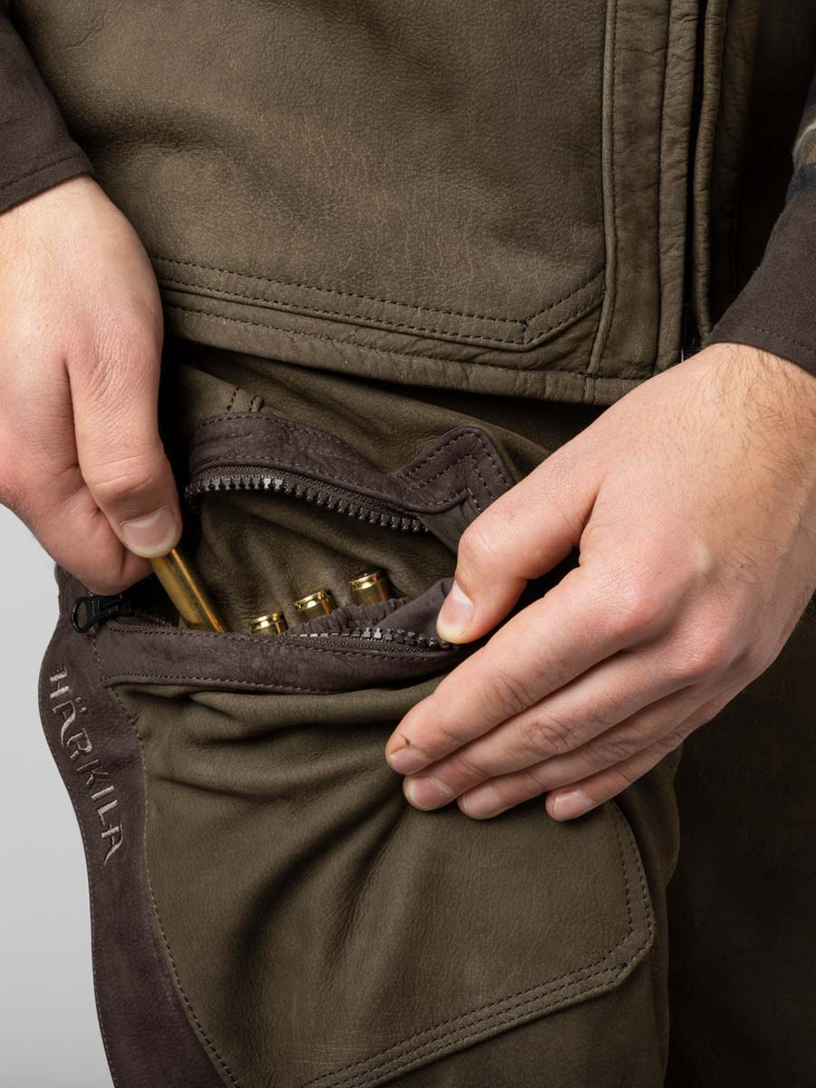 HARKILA Pro Hunter Leather Trousers - Mens  - Willow Green - Image 6