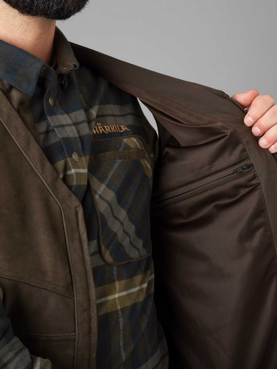 HARKILA Pro Hunter Leather Waistcoat - Mens - Willow Green - Image 6