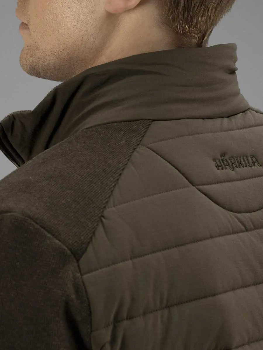HARKILA Retrieve Insulated Cardigan - Mens - Dark Warm olive - Image 4