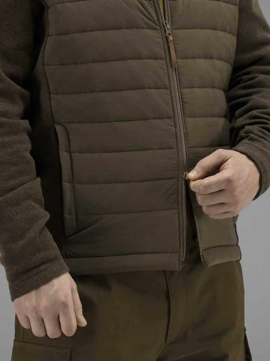 HARKILA Retrieve Insulated Cardigan - Mens - Dark Warm olive - Image 5