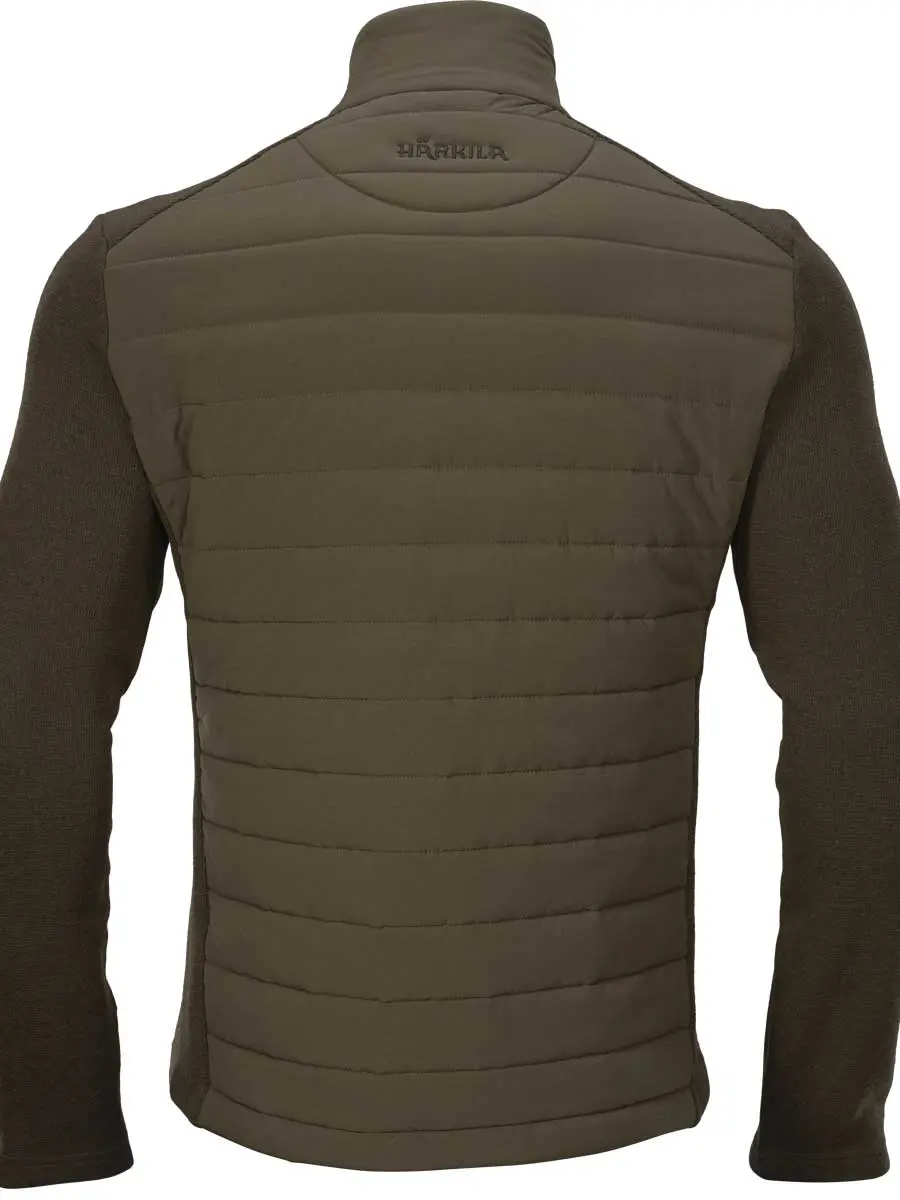 HARKILA Retrieve Insulated Cardigan - Mens - Dark Warm olive - Image 6