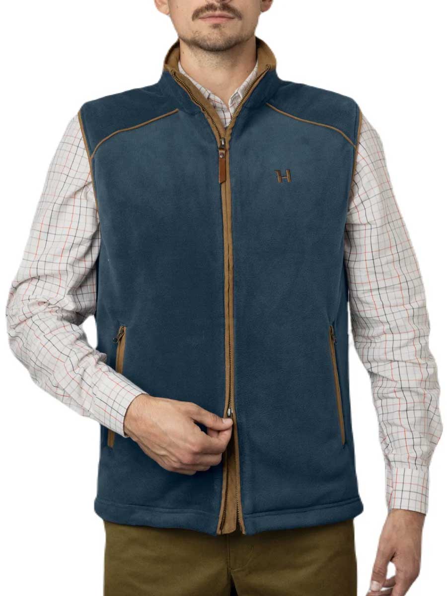 HARKILA Sandhem 200 Fleece Gilet - Mens Polartec - Blue - Image 4