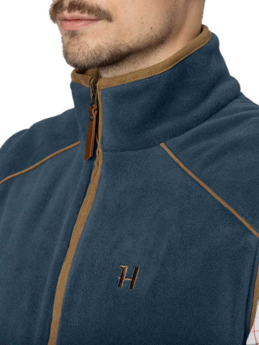 HARKILA Sandhem 200 Fleece Gilet - Mens Polartec - Blue - Image 5
