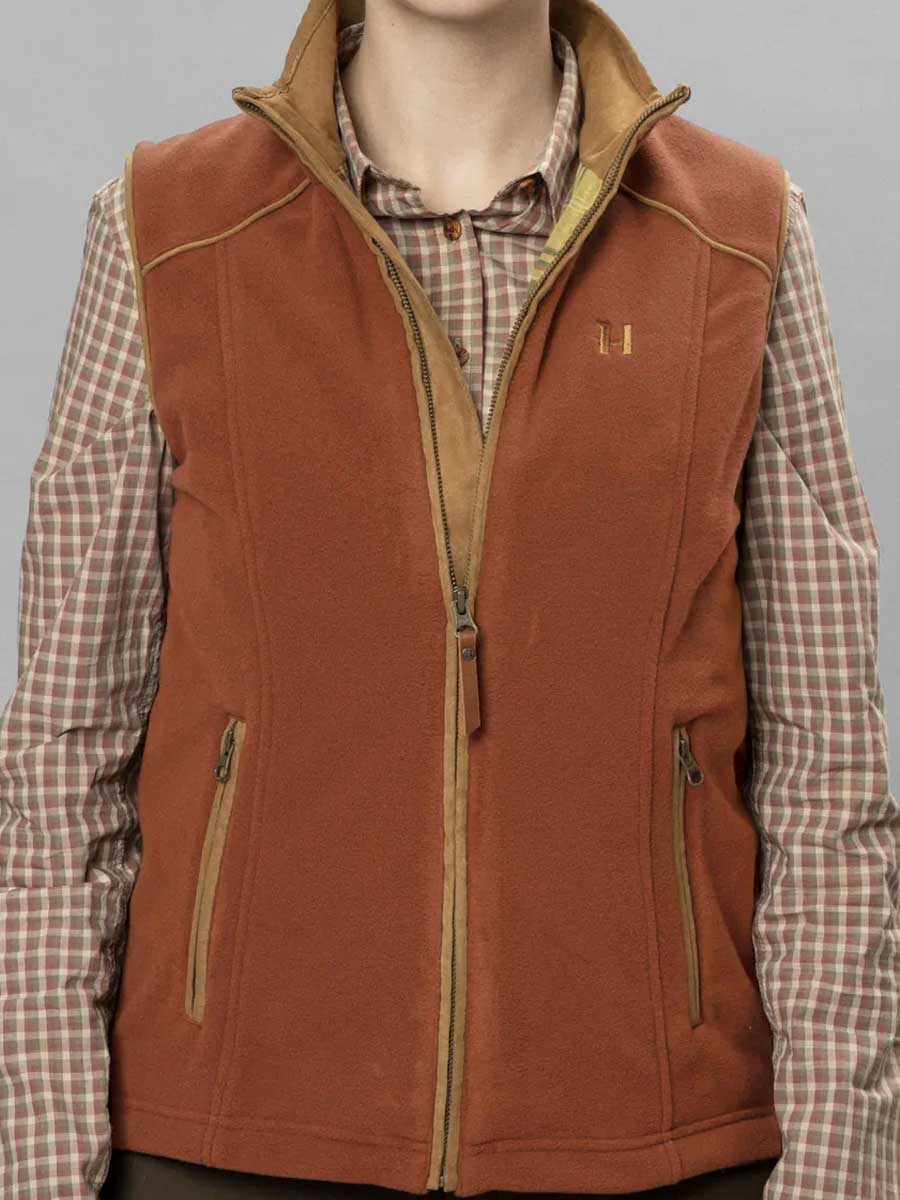 HARKILA Sandhem 200 Fleece Gilet - Women's - Arabian Spice - Image 2