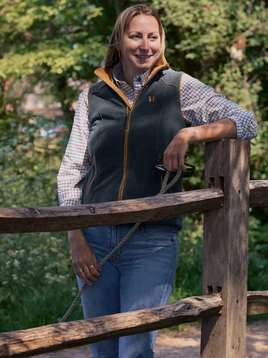 HARKILA Sandhem 200 Fleece Gilet - Women's - Dark Navy - Image 2