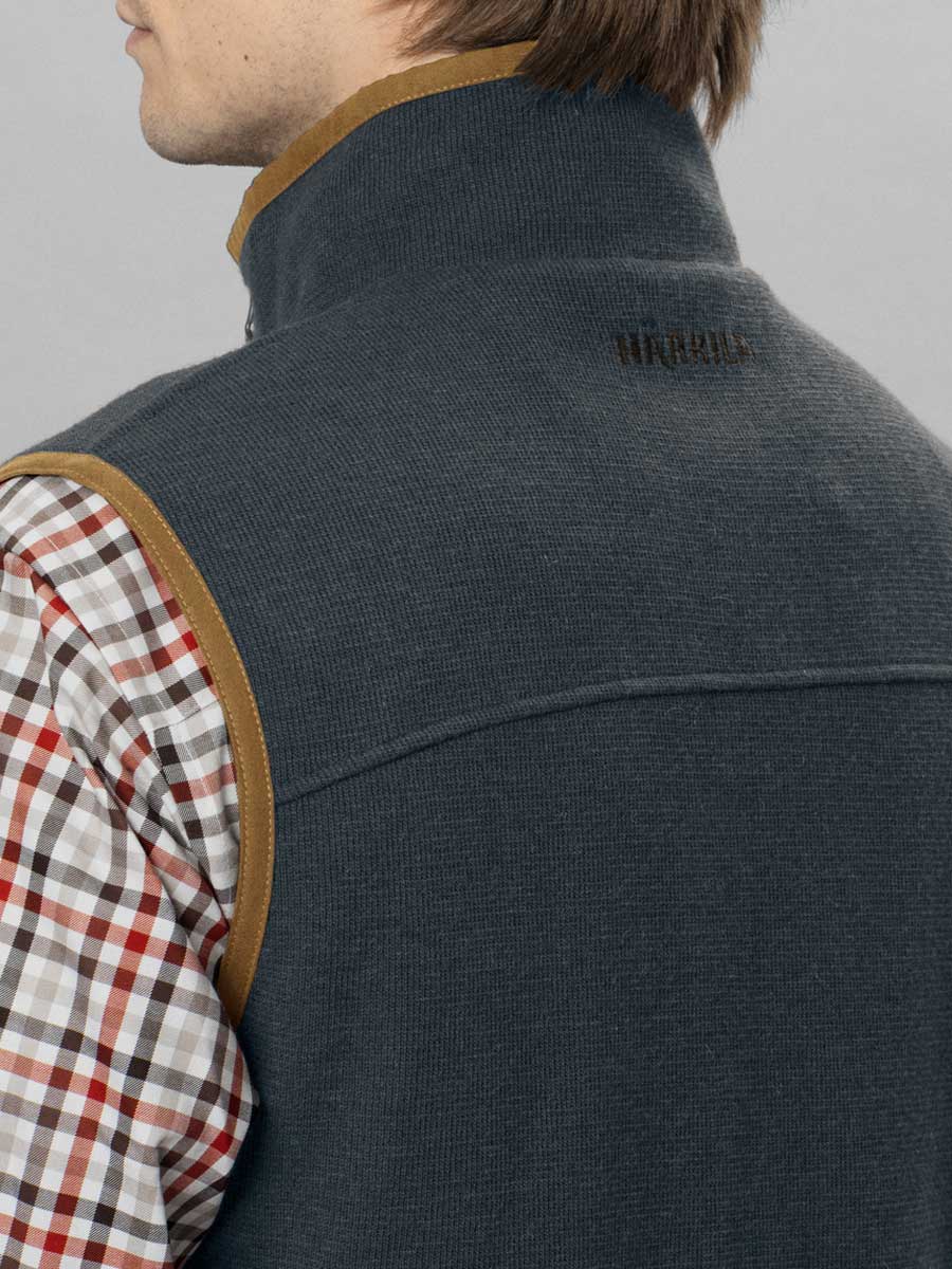 HARKILA Sandhem Pro Wool Fleece Gilet - Mens - Dark Navy - Image 3