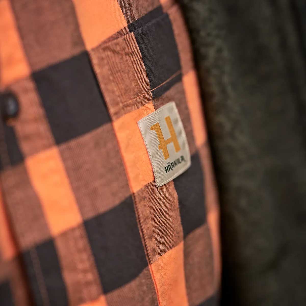 HARKILA Scandinavian Long Sleeve Shirt - Mens - Mandarin Check - Image 7