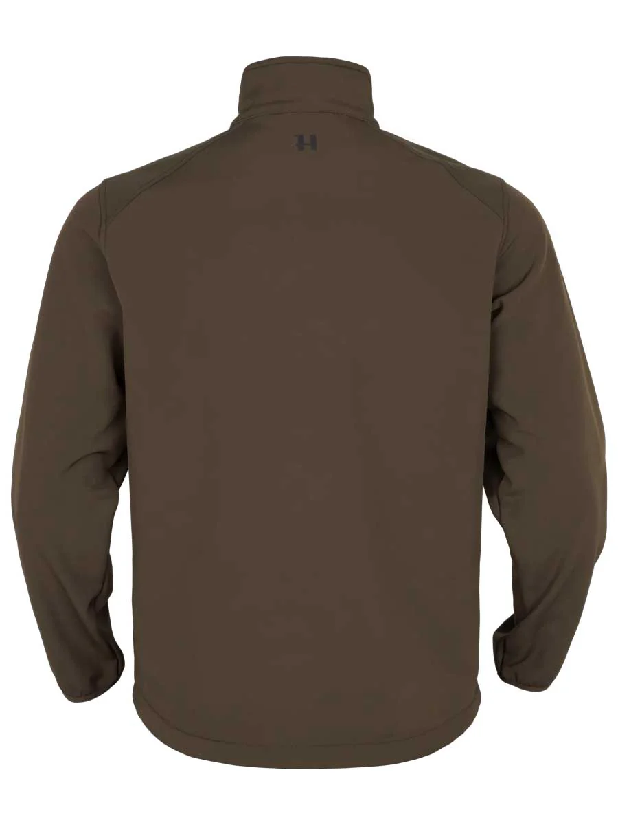 HARKILA Scandinavian Softshell Jacket - Mens - Willow Green / Shadow Brown - Image 4