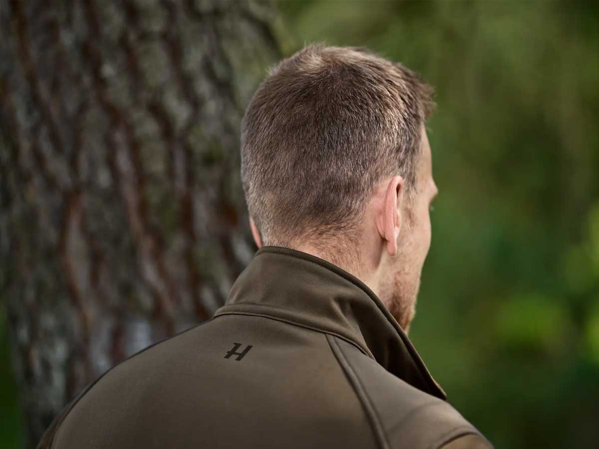 HARKILA Scandinavian Softshell Jacket - Mens - Willow Green / Shadow Brown - Image 5