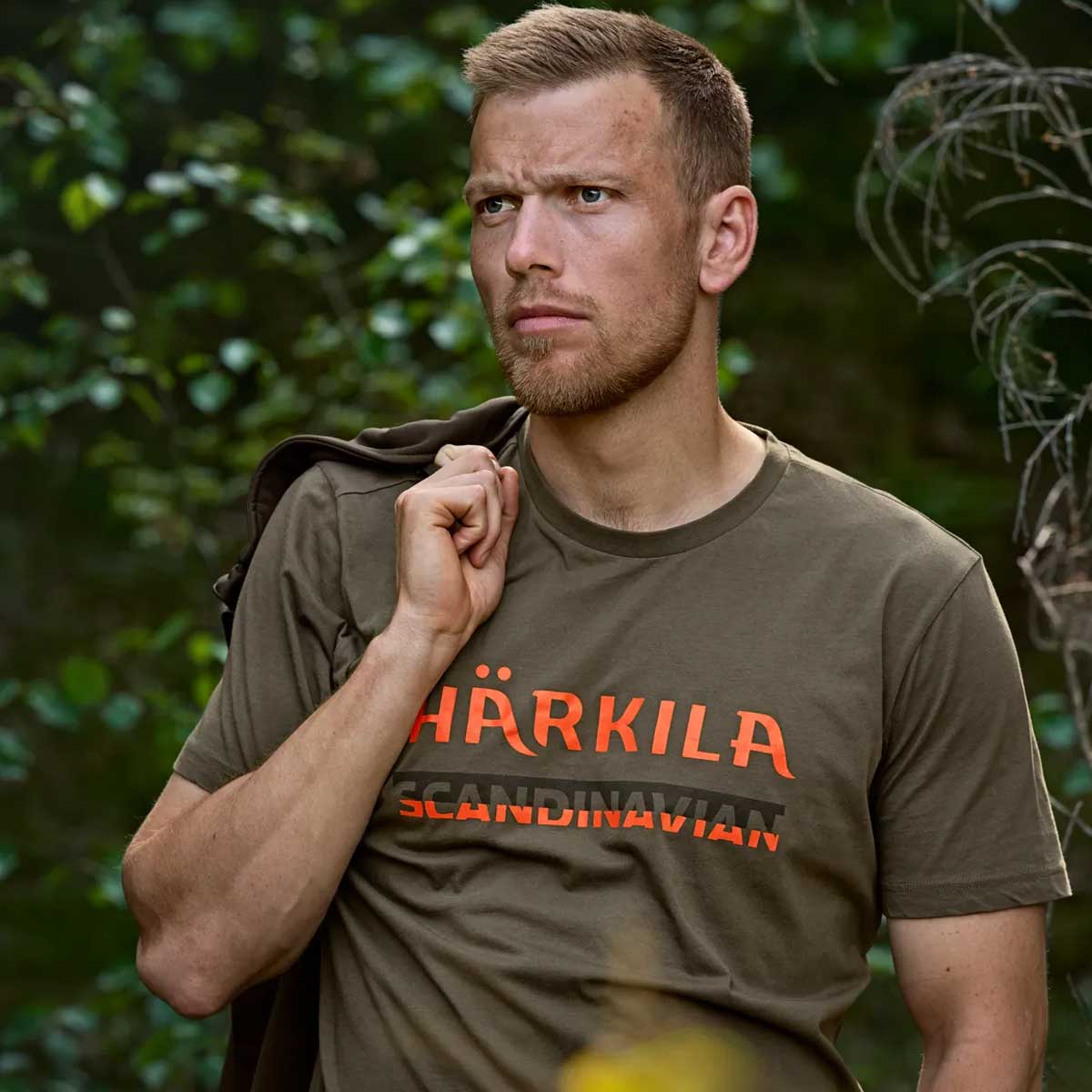 HARKILA Scandinavian T-Shirt - Mens - Grape Leaf - Image 2