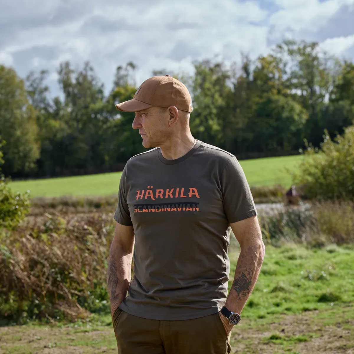 HARKILA Scandinavian T-Shirt - Mens - Grape Leaf - Image 8