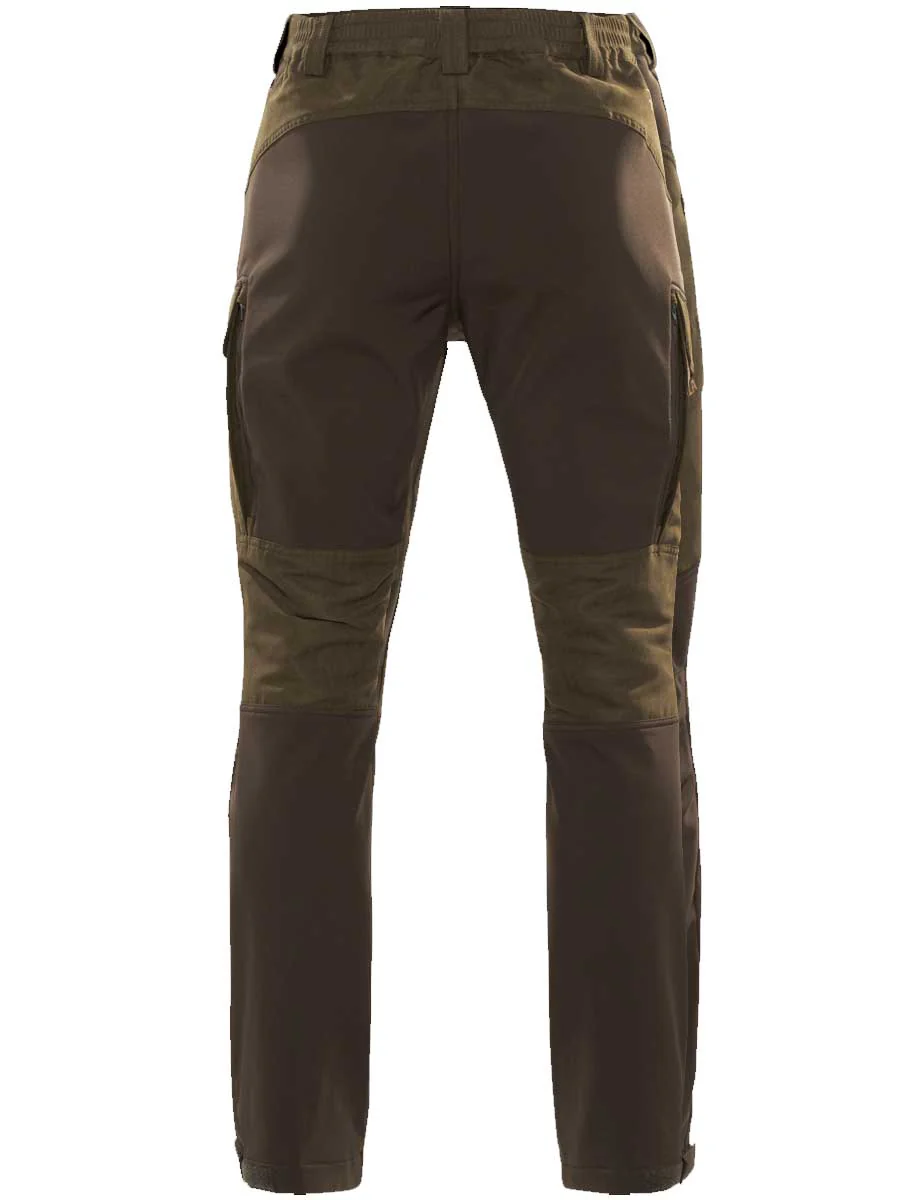 HARKILA Scandinavian Trousers - Mens  - Willow Green / Deep Brown - Image 3