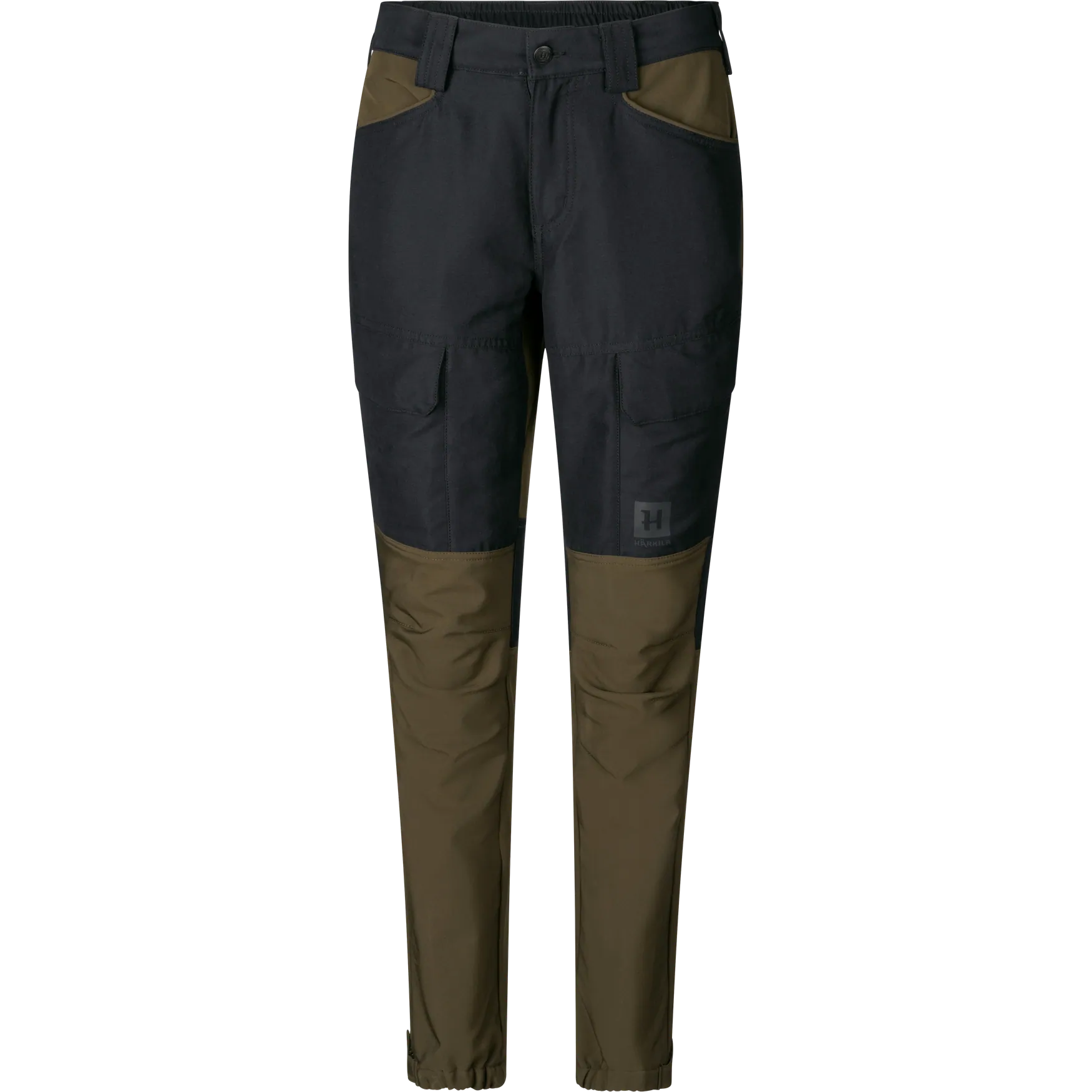 HARKILA Scandinavian Trousers - Womens - Willow Green / Deep Well Purple