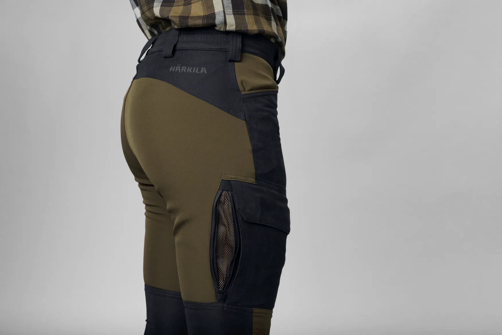 HARKILA Scandinavian Trousers - Womens - Willow Green / Deep Well Purple - Image 5