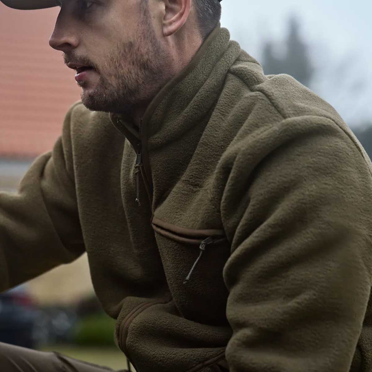 HARKILA Torsby Fleece Jacket - Mens - Willow Green - Image 2