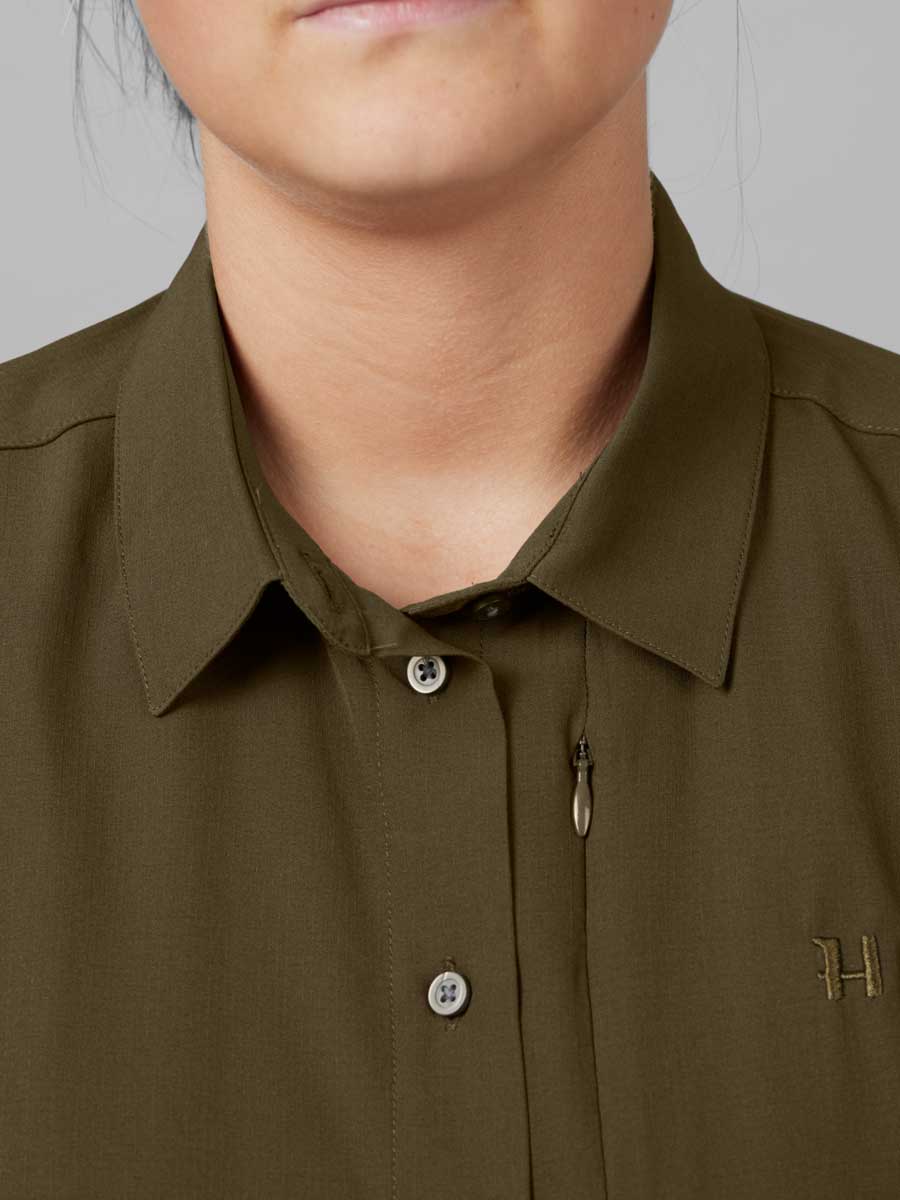 HARKILA Trail Long Sleeve Shirt - Ladies - Willow Green - Image 4
