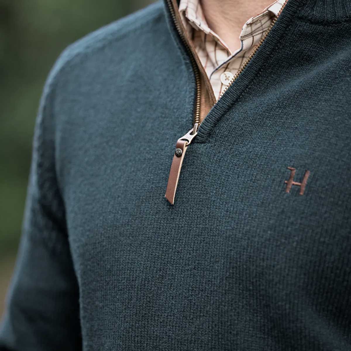 HARKILA Vincent Merino Half Zip Pullover - Mens - Dark Navy - Image 7