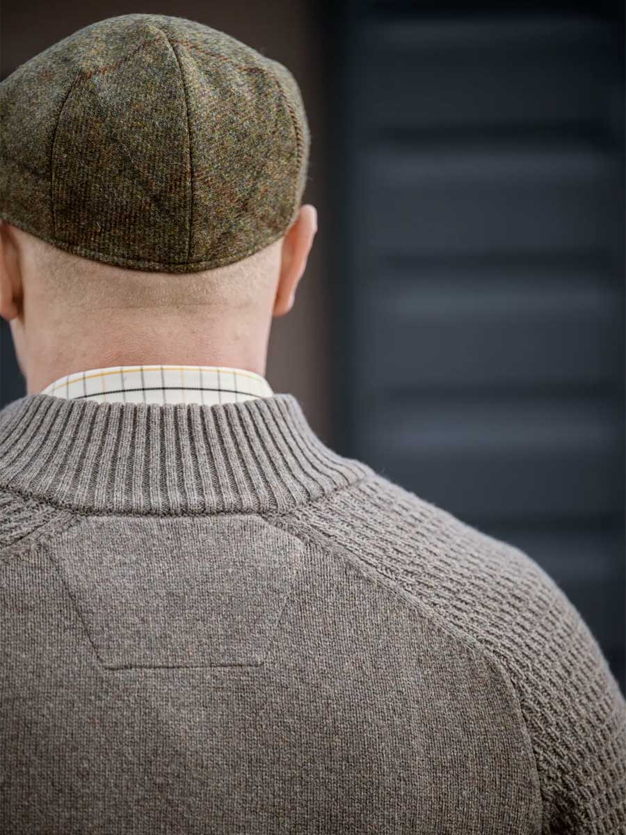 HARKILA Vincent Merino Half Zip Pullover - Mens - Dark Sand - Image 6