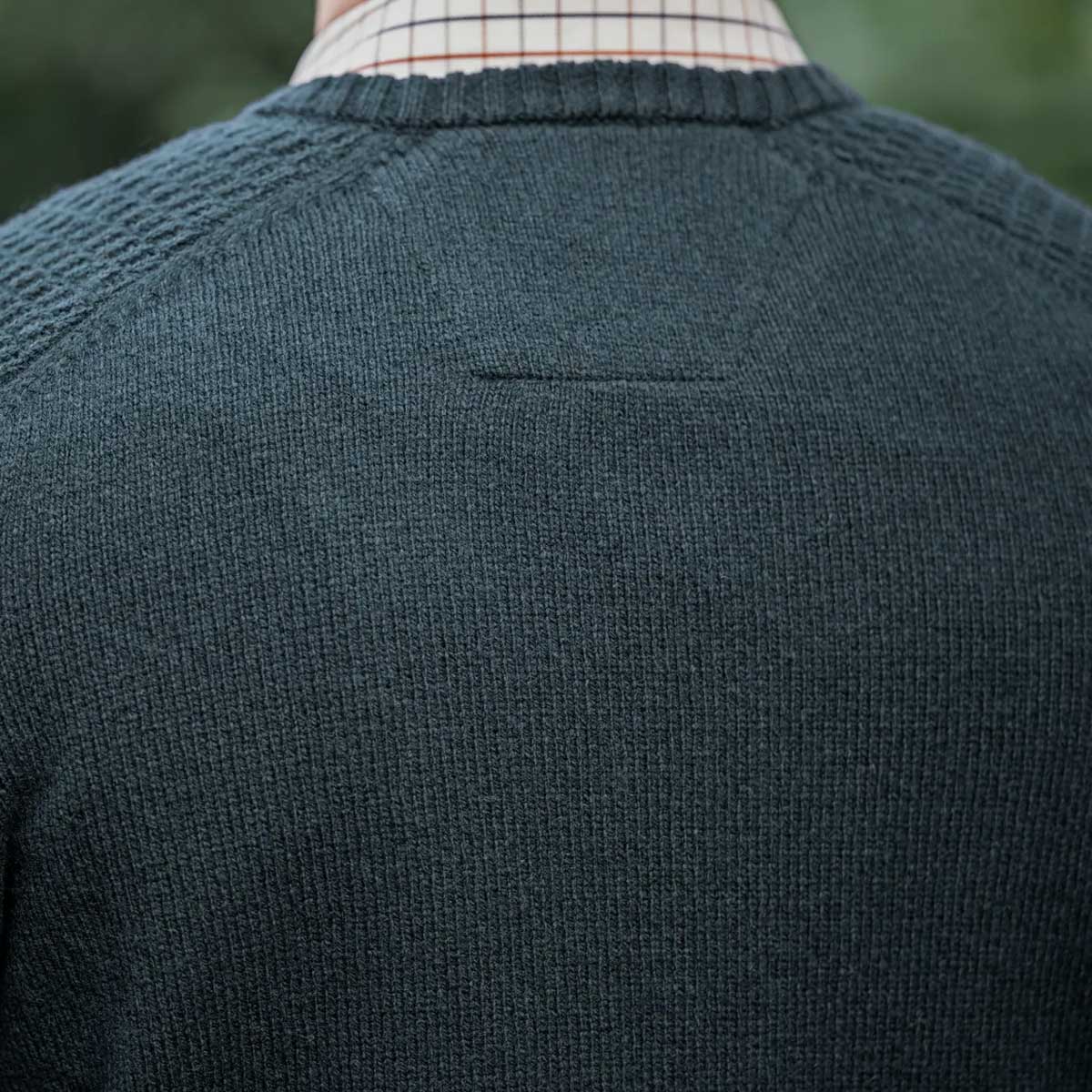 HARKILA Vincent Merino V-Neck Pullover - Mens - Dark Navy - Image 6