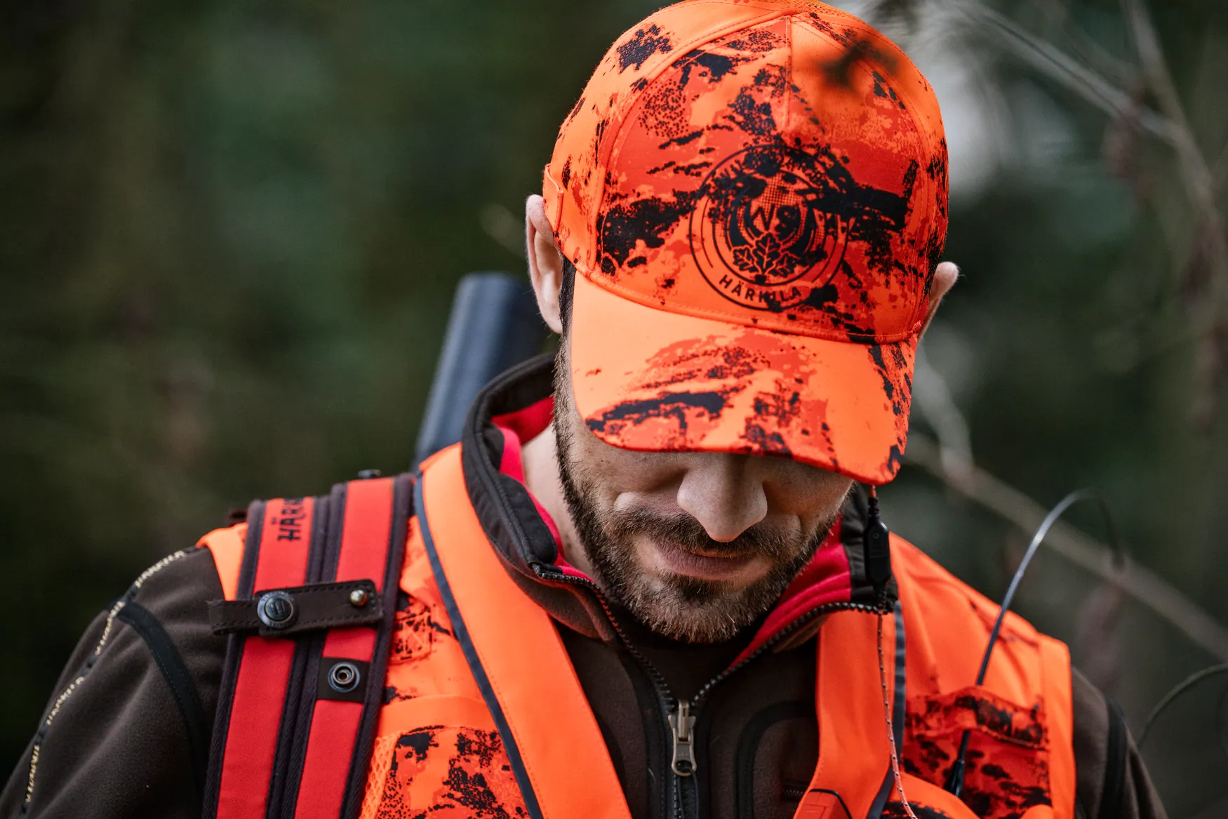 HARKILA Wildboar Pro Blaze Light Cap - AXIS MSP Orange Camo / Shadow Brown - Image 3