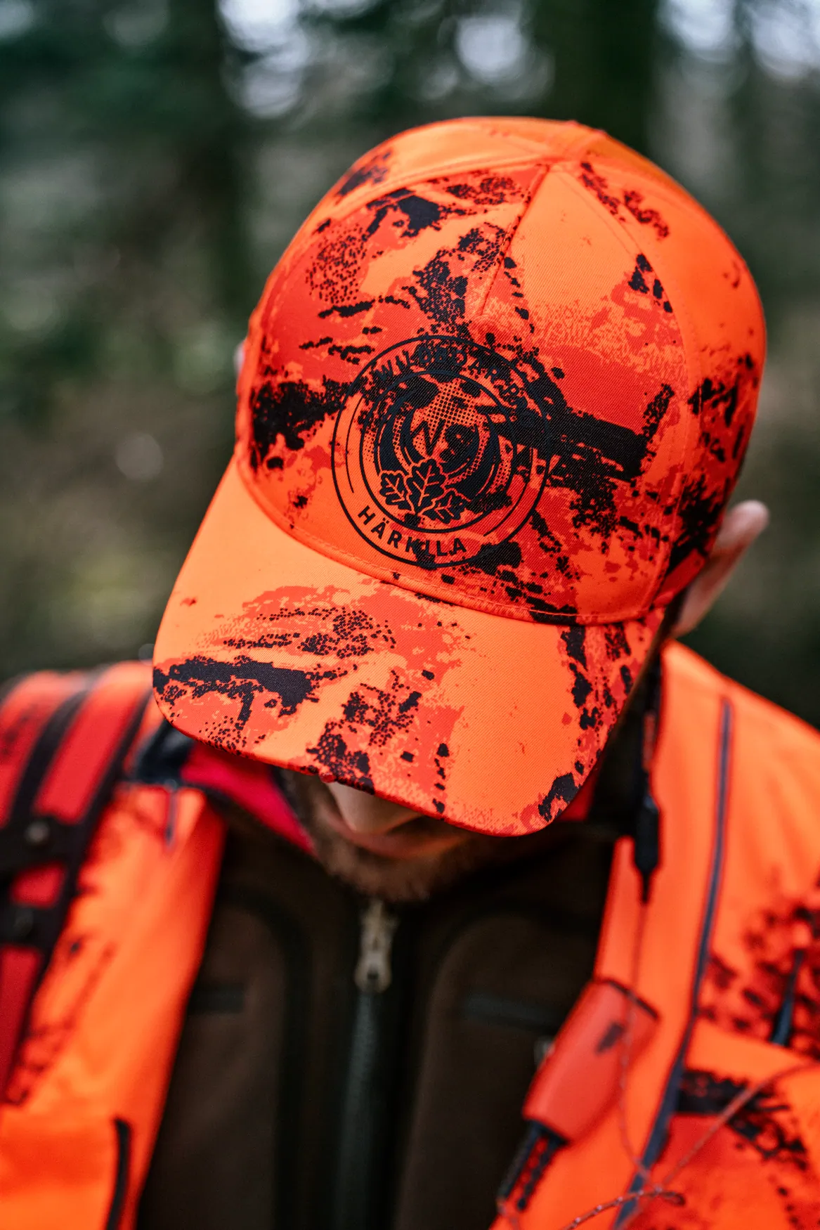 HARKILA Wildboar Pro Blaze Light Cap - AXIS MSP Orange Camo / Shadow Brown - Image 4