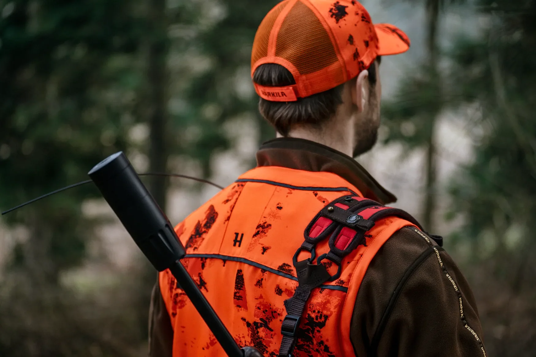 HARKILA Wildboar Pro Blaze Waistcoat - Mens - AXIS MSP Orange Camo - Image 5