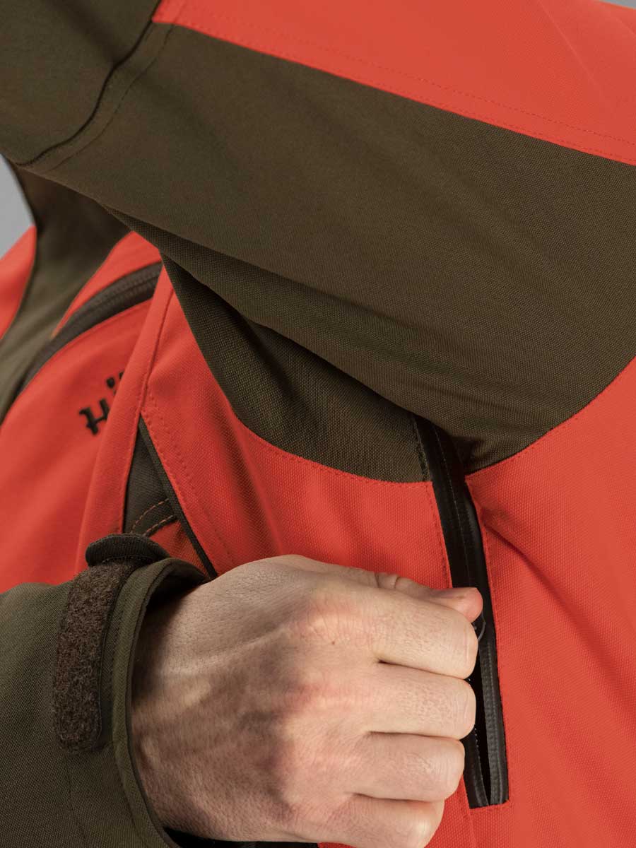 HARKILA Wildboar Pro jacket - Mens - Orange Blaze & Willow Green - Image 6