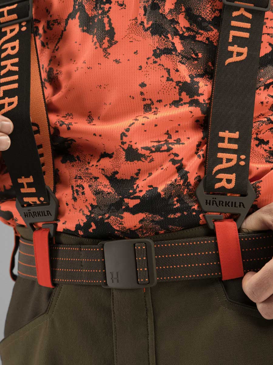 HARKILA Wildboar Pro Tech Belt - Mens - Brown & Orange Blaze - Image 2