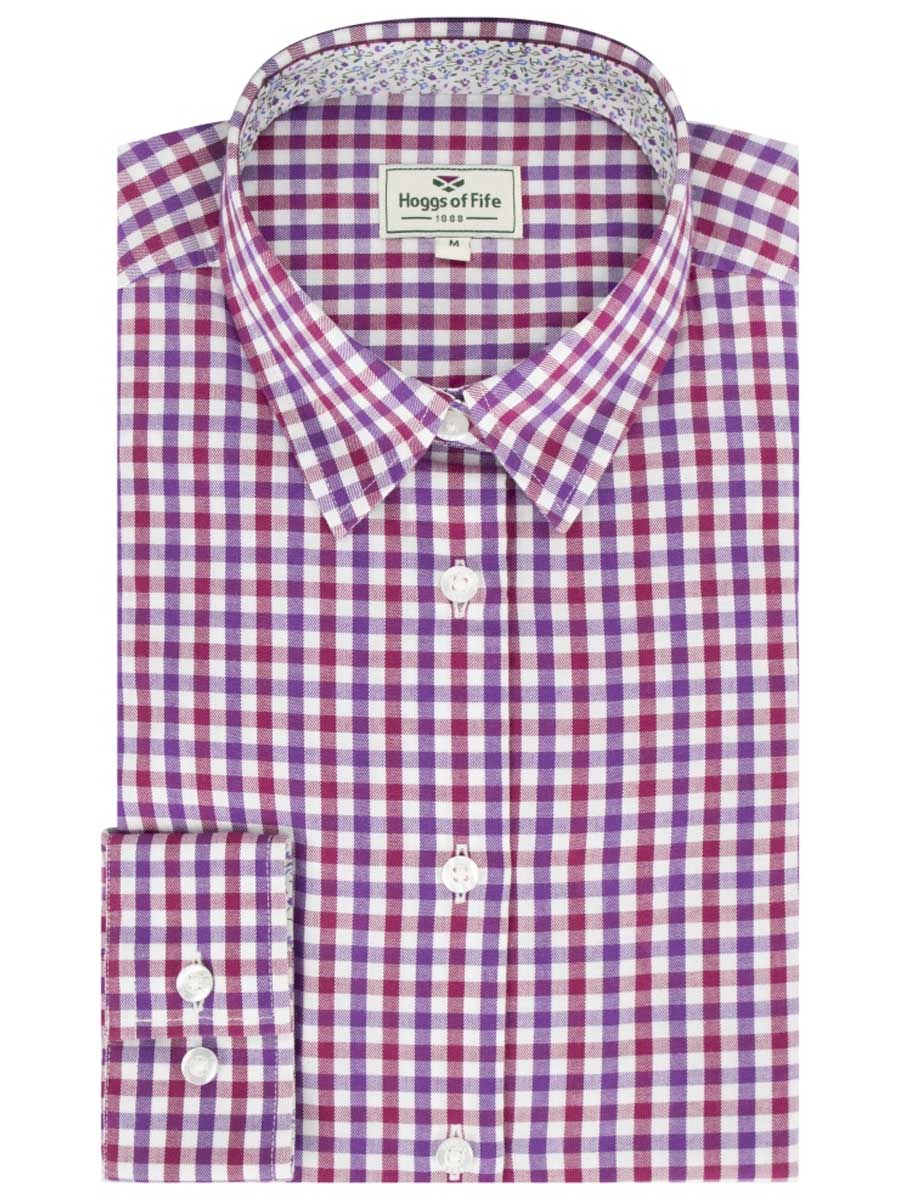 HOGGS OF FIFE Becky II Cotton Shirt - Women's - Pink/Blue - Image 4