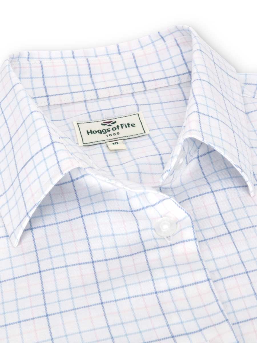 HOGGS OF FIFE Callie Twill Shirt - Women's - White/Pink/Blue - Image 2