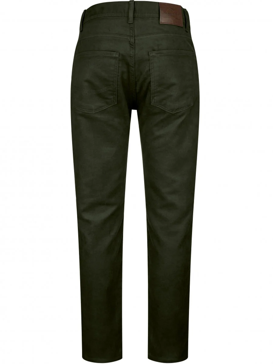 HOGGS OF FIFE Carrick Technical Stretch Moleskin Jeans - Mens - Olive - Image 3