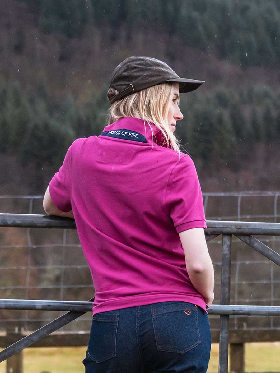 HOGGS OF FIFE Cora Pique Polo Shirt - Women's - Berry - Image 4