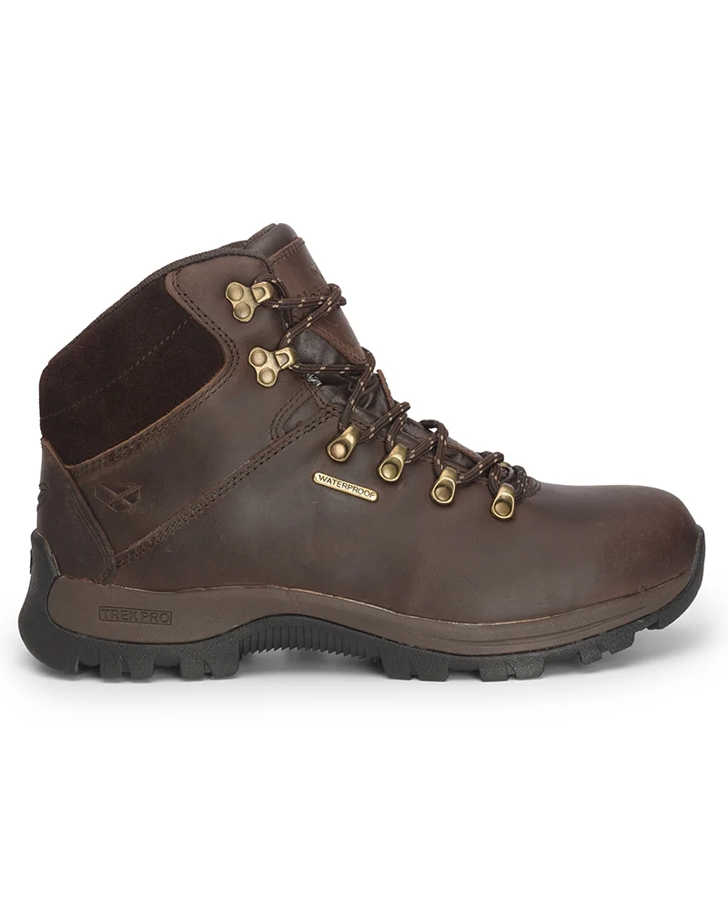 HOGGS OF FIFE Glencoe Waxy Leather W/P Trek Boots - Brown - Image 3