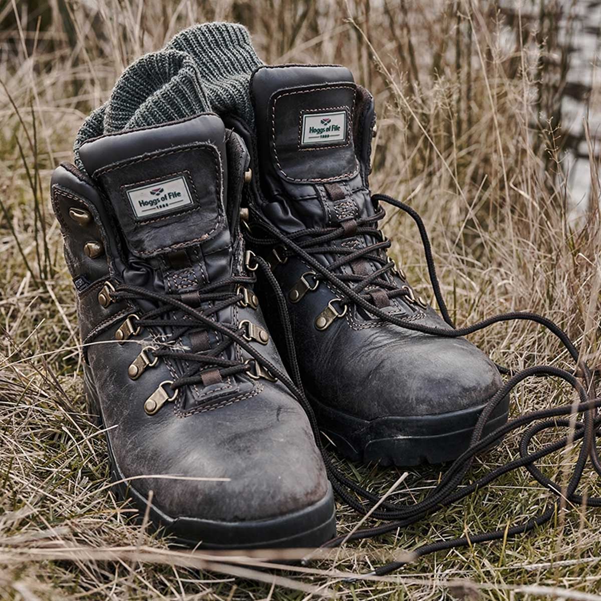 HOGGS OF FIFE Munro Classic W/P Hiking Boot - Crazy Horse Brown - Image 2