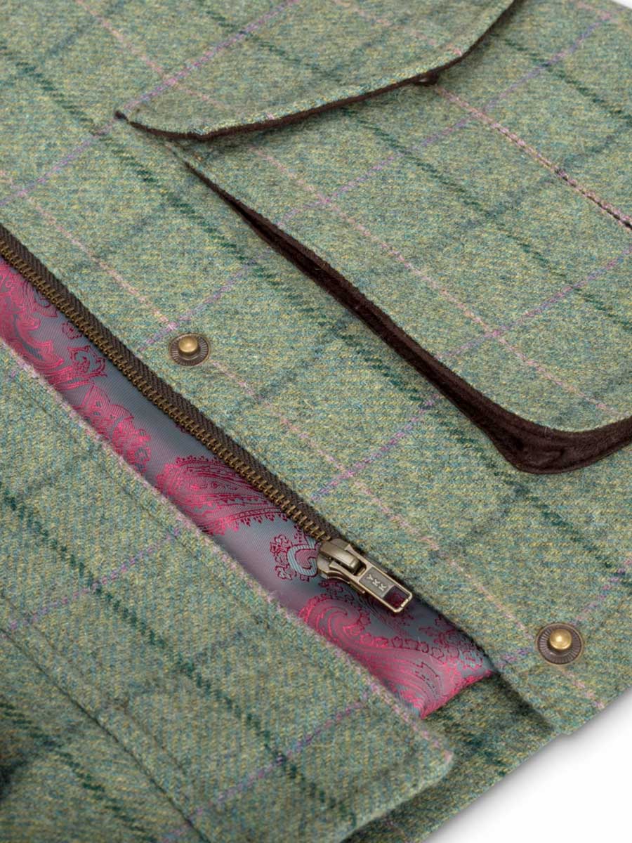 HOGGS OF FIFE Roslin Technical Tweed Field Coat - Women's - Spring Bracken - Image 4