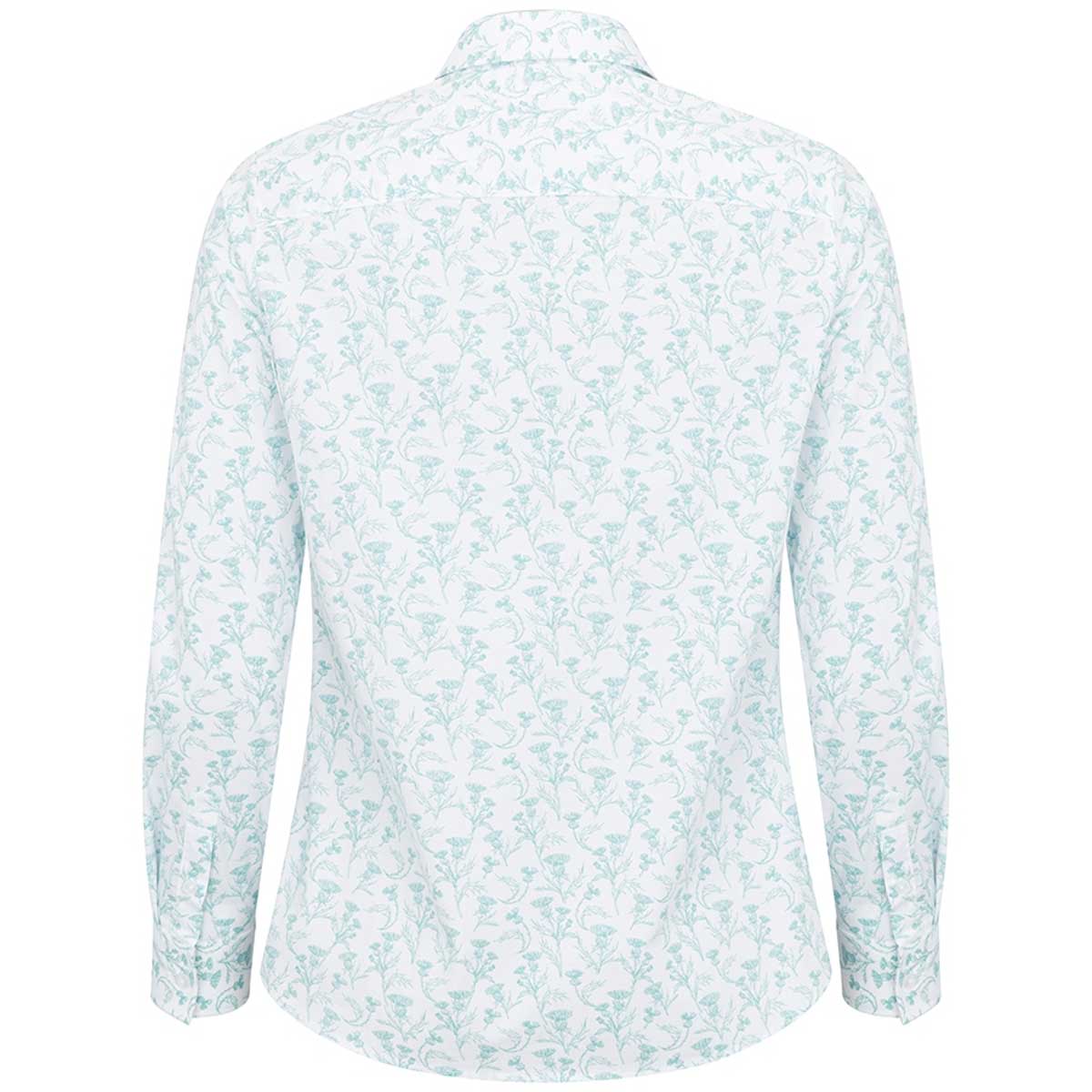HOGGS OF FIFE Thistle Print Shirt - Womens - Seaform - Image 4