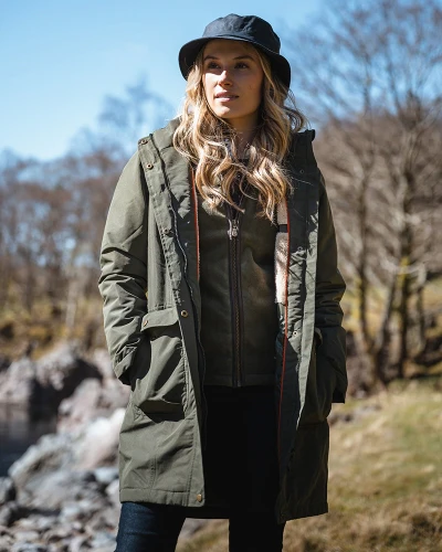 HOGGS OF FIFE Walker Waterproof Long Coat - Women's - Fern Green - Image 2