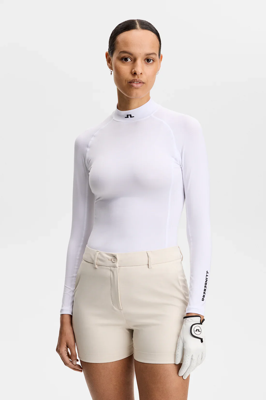 J.LINDEBERG Ella Compression Top - Womens - White - Image 2