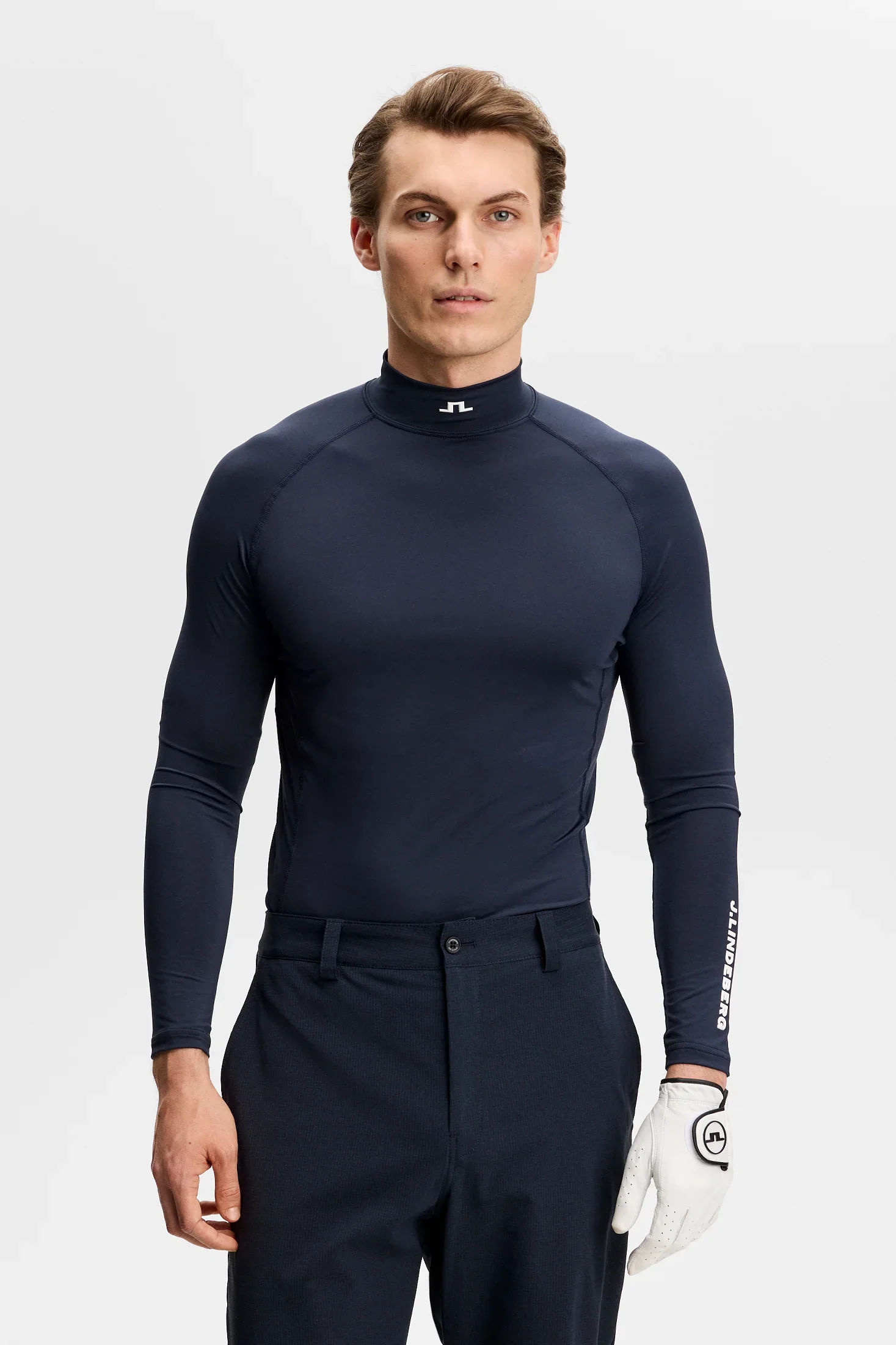 J.LINDEBERG Ello Compression Top – Men’s – JL Navy - Image 2