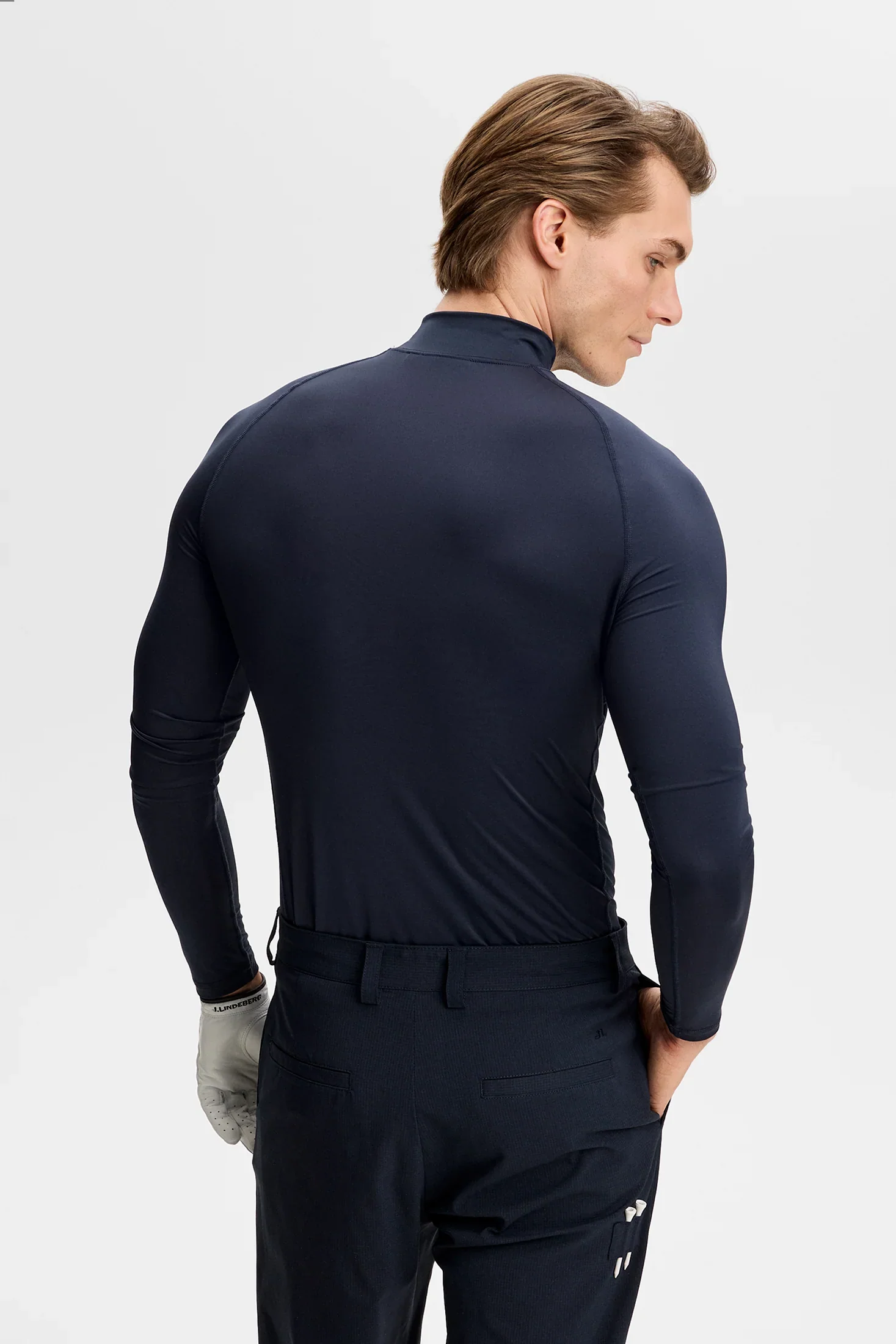 J.LINDEBERG Ello Compression Top – Men’s – JL Navy - Image 3