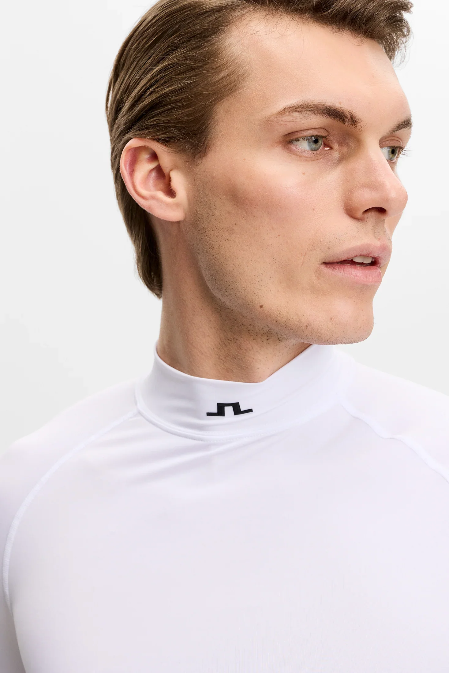 J.LINDEBERG Ello Compression Top – Men’s – White - Image 4