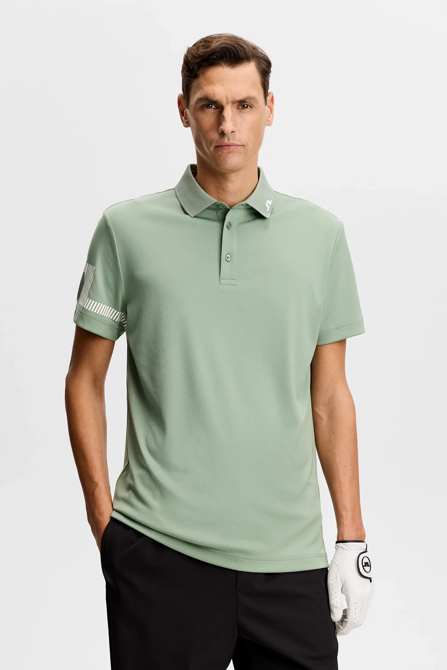 30% OFF - J.LINDEBERG Heath Polo Shirt – Men’s – Hedge Green - Image 2