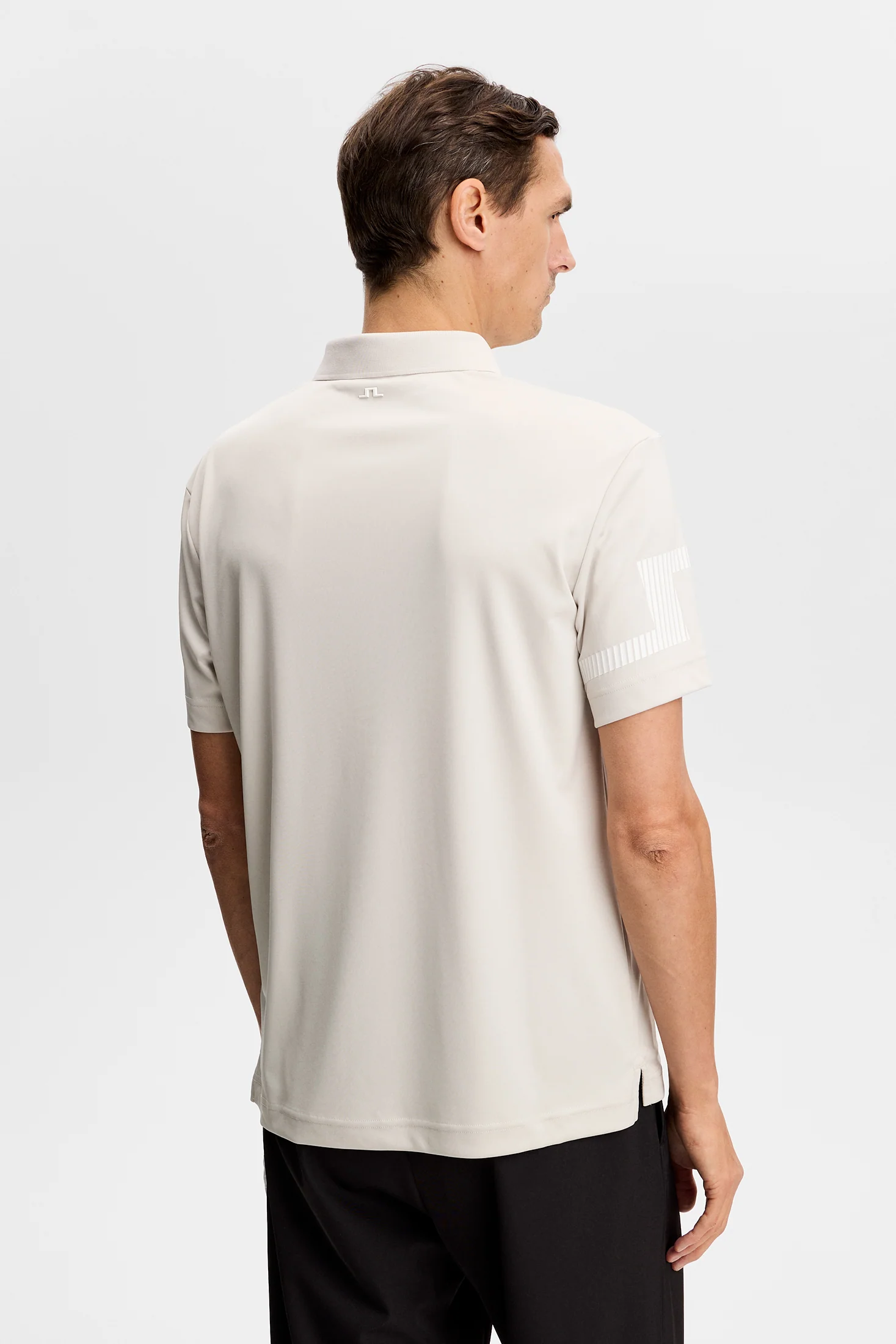 J.LINDEBERG Heath Polo Shirt – Men’s – Moonbeam - Image 3