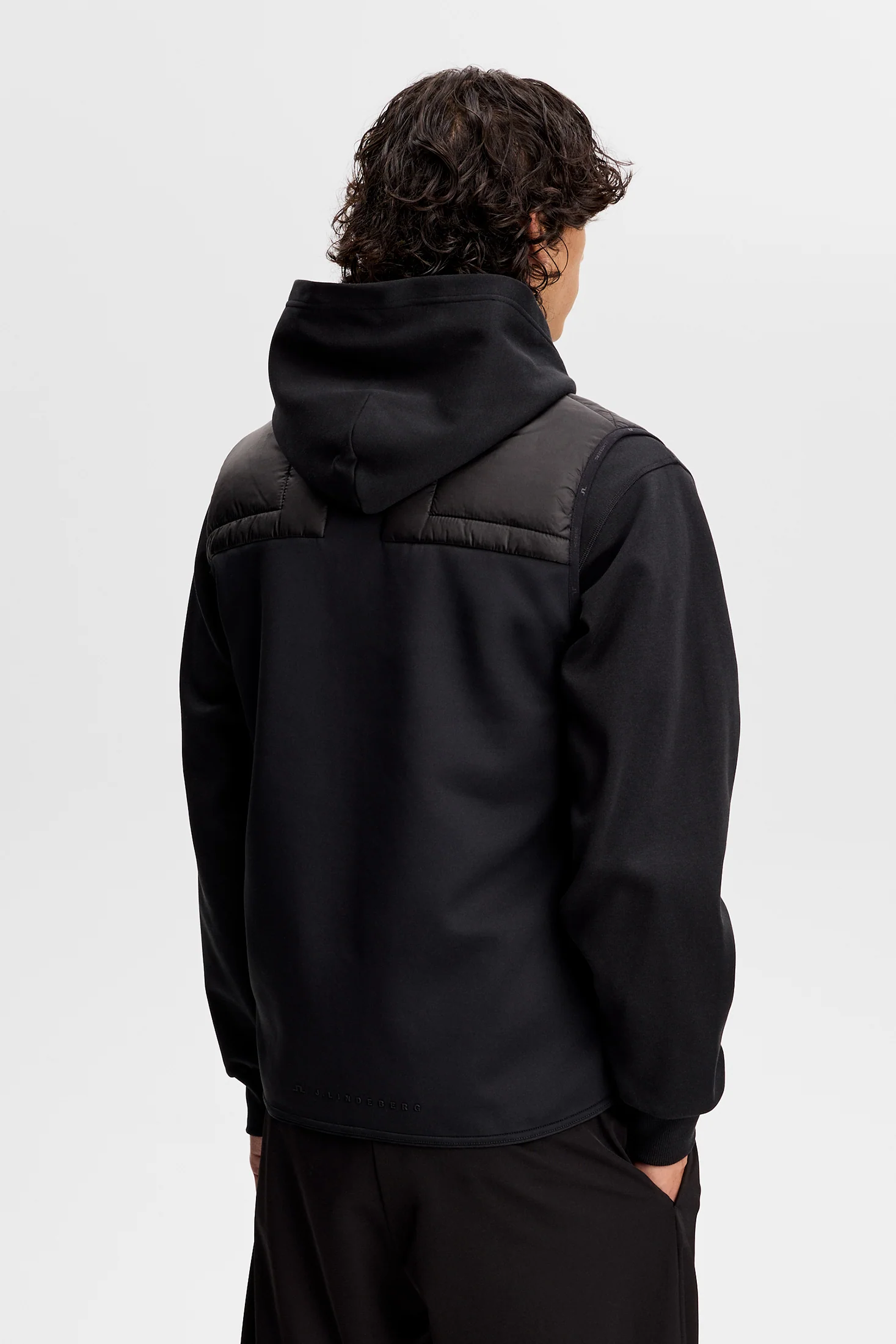 J.LINDEBERG Heyden Quilt Hybrid Gilet – Men’s – Black - Image 3