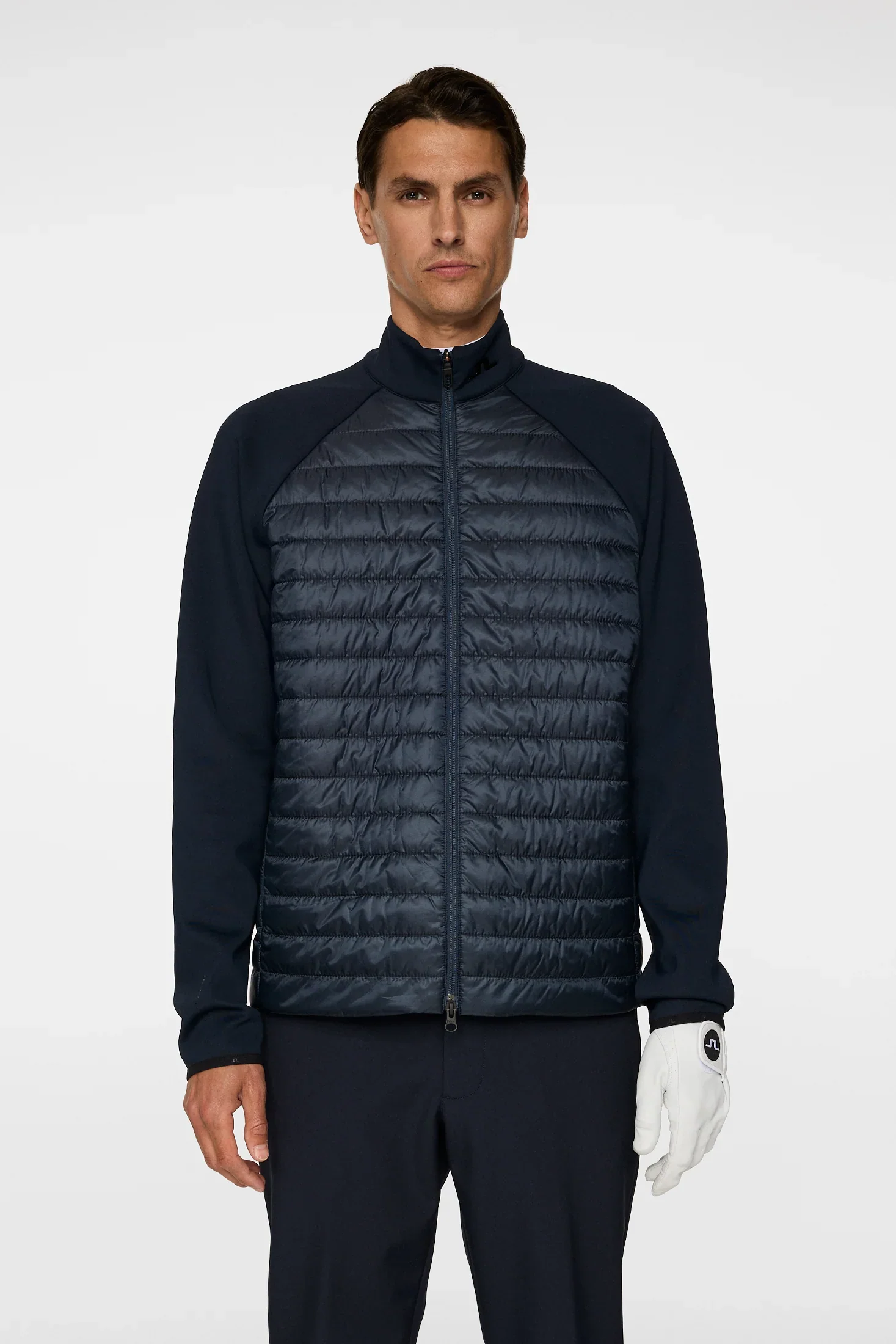 J.LINDEBERG Heyden Quilt Hybrid Jacket – Men’s – JL Navy - Image 2