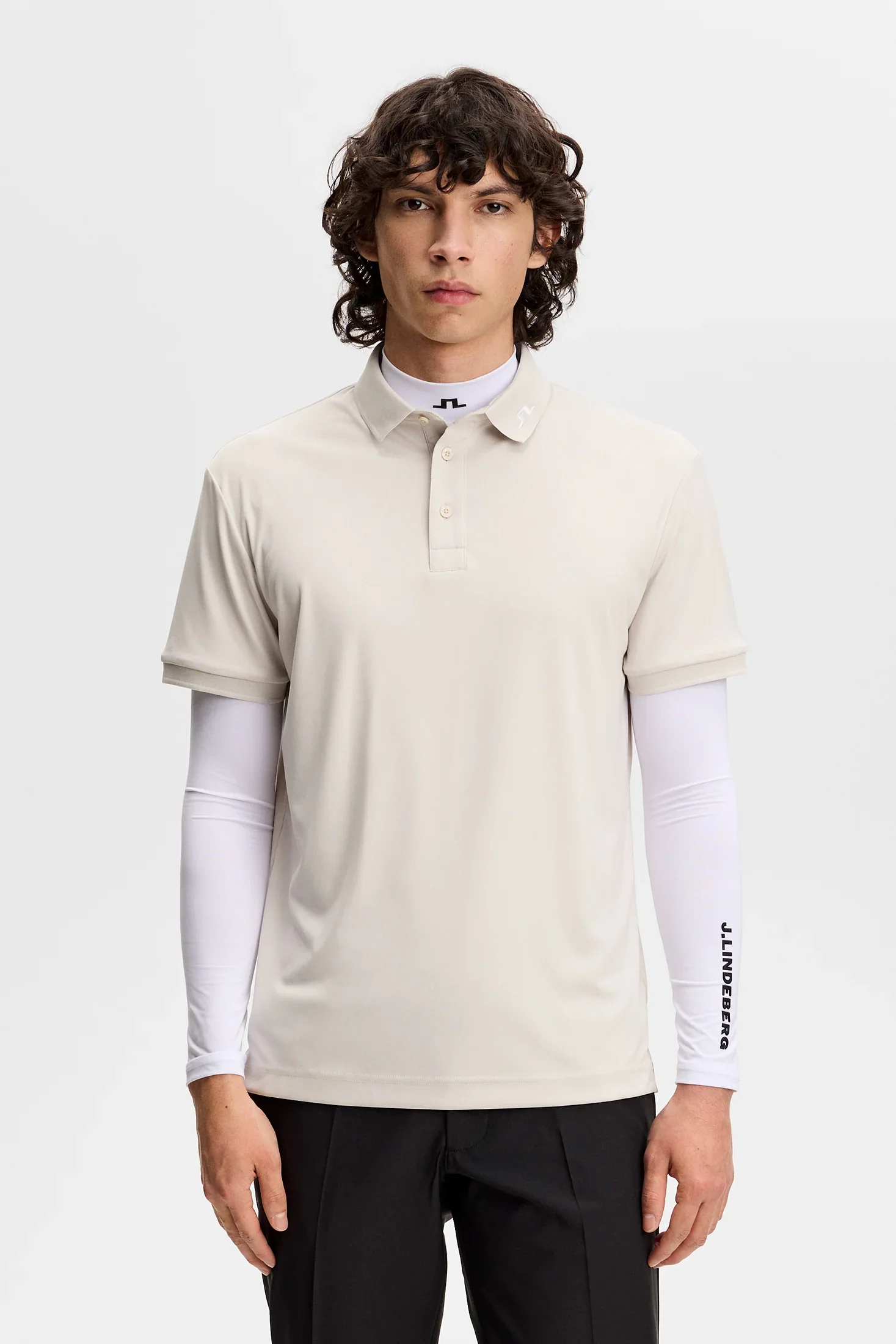 J.LINDEBERG KV Polo Shirt – Men’s – Moonbeam - Image 4