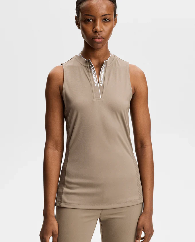 J.LINDEBERG Leya Sleeveless Top - Womens - Brindle - Image 2