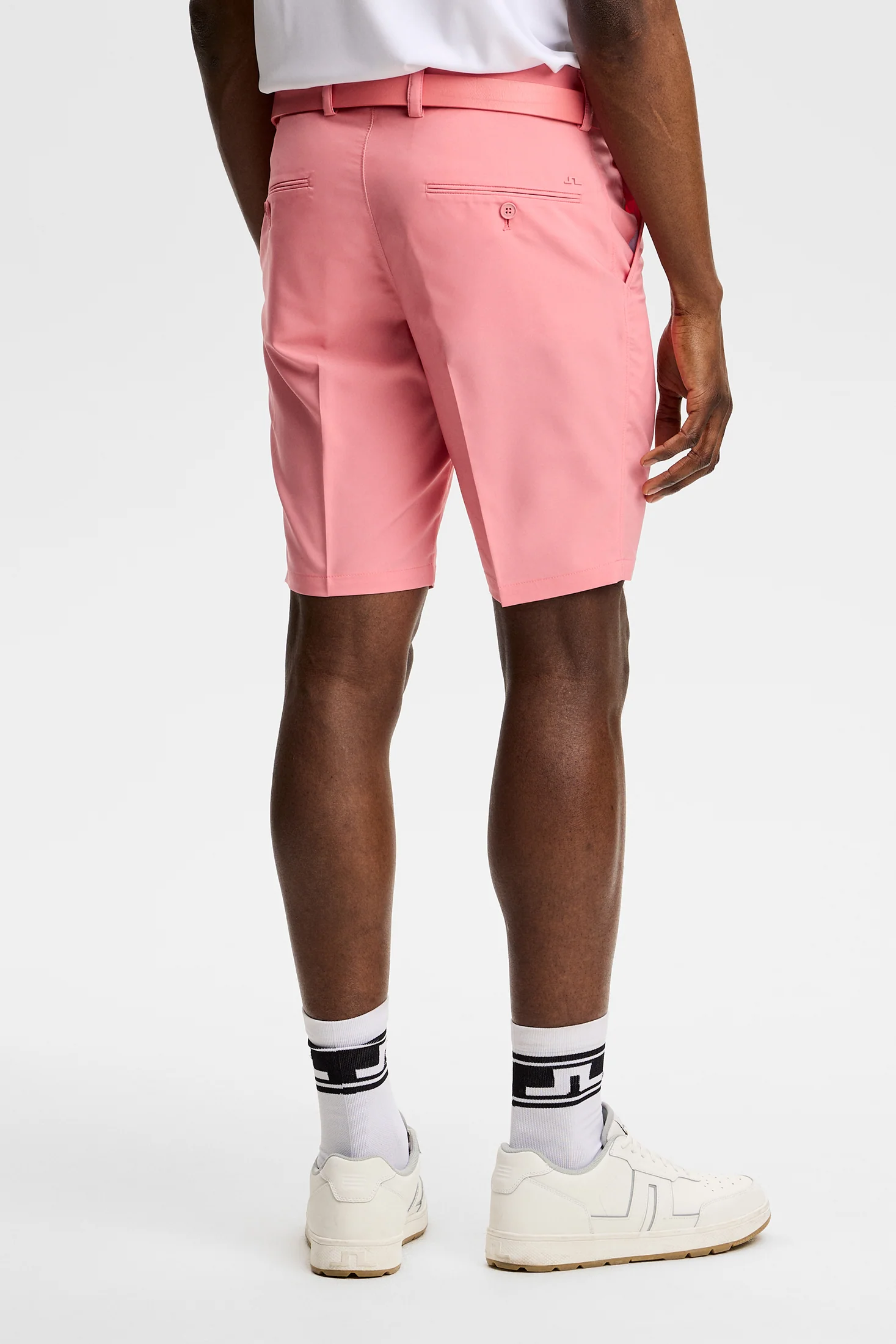 J.LINDEBERG Mitch Golf Shorts – Men’s – Flamingo Plume - Image 3